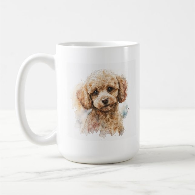 Jouet Poodle sur une Mug (Gauche)