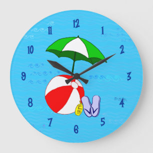 Jouets de Beach Ball Pool Horloge murale Numéros b