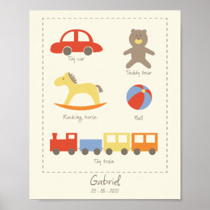 Jouets traditionnels - Poster