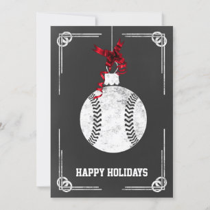 joueur de baseball de tableau noir Cartes de Noël