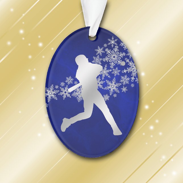 Joueur de baseball en argent bleu (Créateur téléchargé)