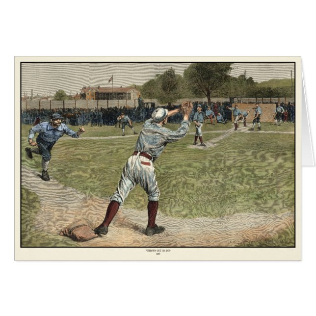 Joueur de baseball lancé à la deuxième base (Devant horizontal)