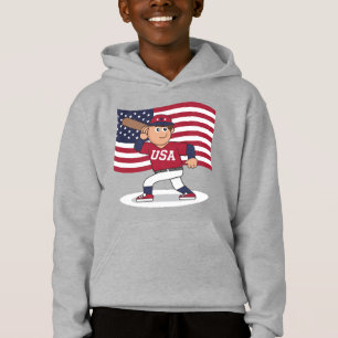 Joueur de baseball patriotique