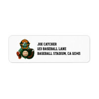 Joueur de baseball vintage, receveur avec gant
