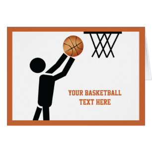 Joueur de basket-ball avec balle personnalisée