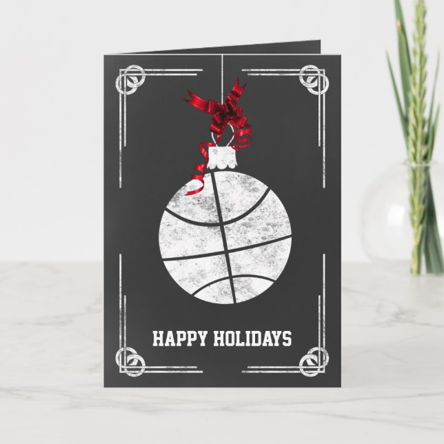 joueur de basket-ball en tableau noir Cartes de No (Devant)