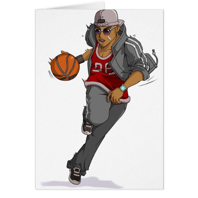 Joueur de basket-ball Manga (Devant)
