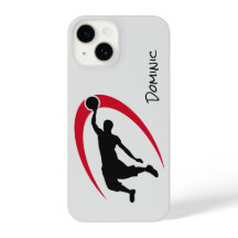 Joueur de basket-ball Red Black Slam Dunk