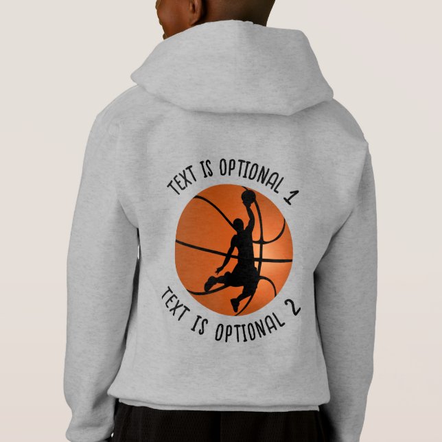 Joueur de basket-ball sur basket-ball (Dos)