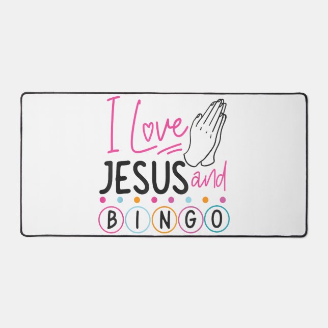 Joueur de Bingo Jésus Foi Chrétien J'aime Jésus Un (Recto)