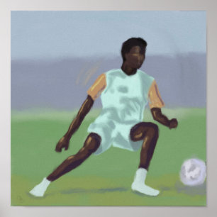 Joueur de football, affiche