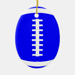 Joueur de football bleu ou entraîneur ornement de 