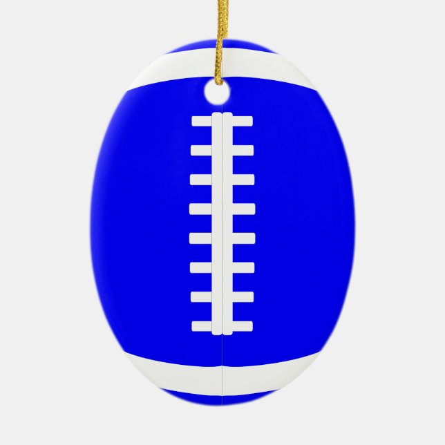 Joueur de football bleu ou entraîneur ornement de  (Devant)