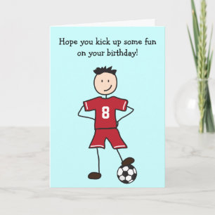 Joueur de football Bonne carte d'anniversaire