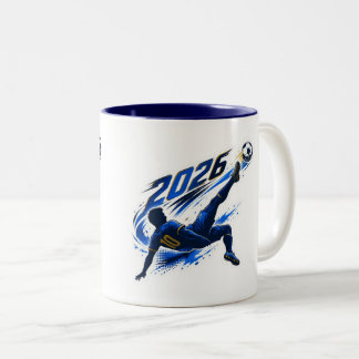 Joueur de football dynamique 2026 Mug à café bicol