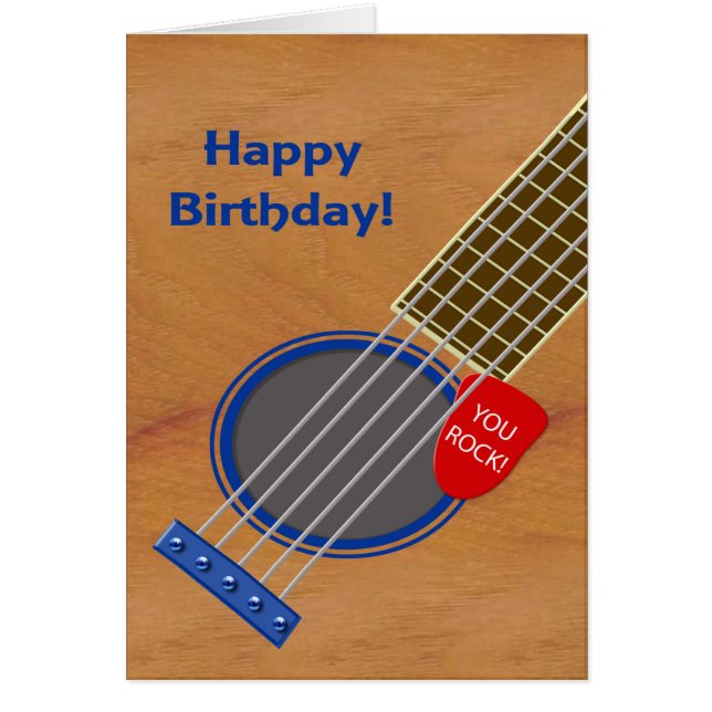 Joueur de guitare Anniversaire Vous Rock (Devant)