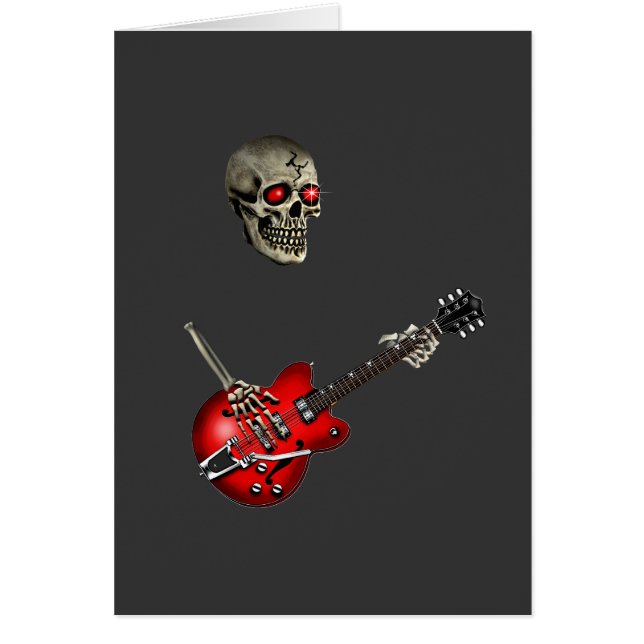 Joueur de guitare de crâne (Devant)