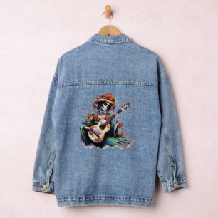 Joueur de guitare de squelette Veste Denim