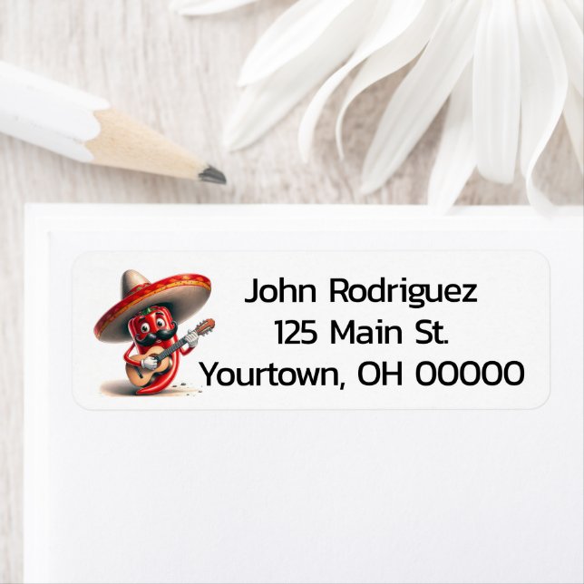 Joueur de guitare Red Chili Pepper (En situation)