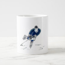 Joueur de hockey jumbo tasse