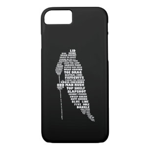 Joueur de hockey Typographie Design iPhone 7 coque