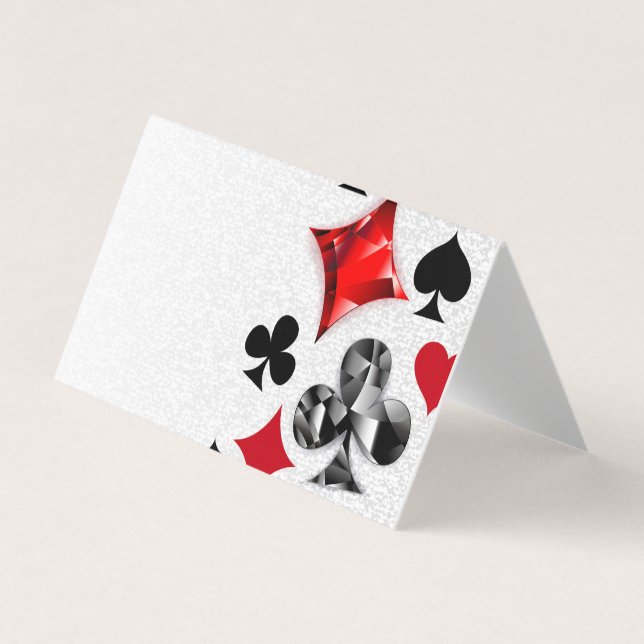 Joueur de poker Joueur de cartes de jouer costumes (Devant)