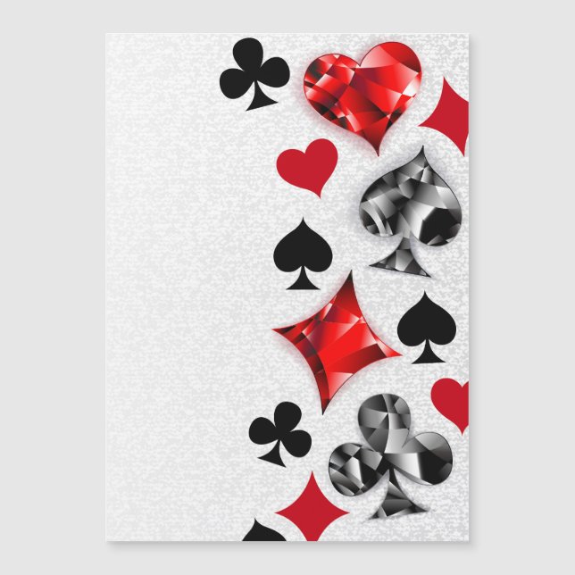Joueur de poker Joueur de cartes de jouer costumes (Devant)