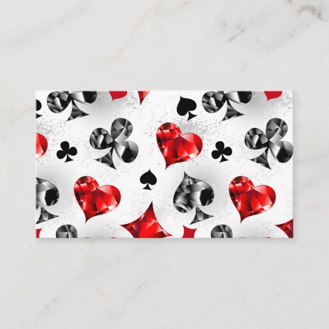 Joueur de poker Joueur de cartes de jouer costumes (Devant)