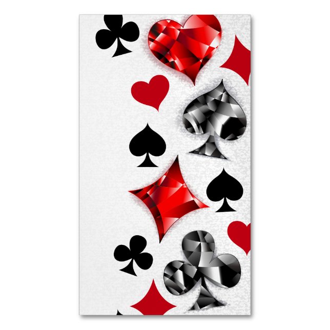 Joueur de poker Joueur de cartes de jouer costumes (devant Vertical)