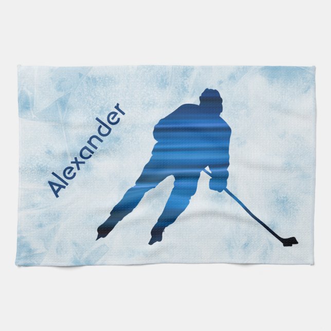 Joueur de serviettes de raie de hockey sur glace b (Horizontal)