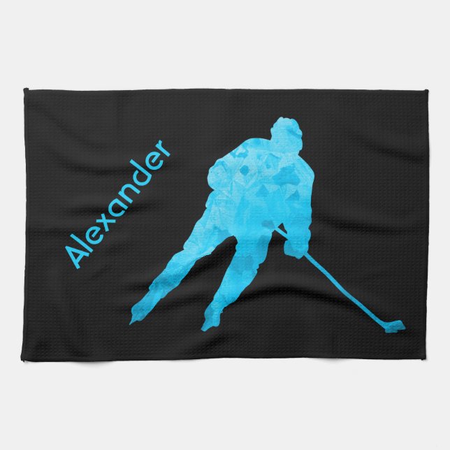 Joueur de serviettes de raie de hockey sur glace t (Horizontal)