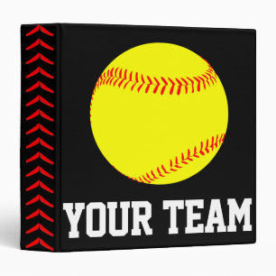 Joueur de softball, entraîneur ou équipe Classeur 