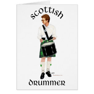 Joueur de tambour écossais - Kilt vert