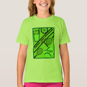Joueur de tennis de pelouse Graphic Art T-Shirt