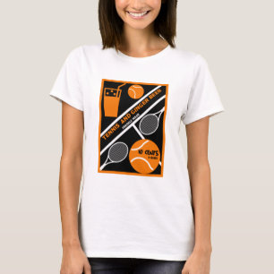 Joueur de tennis de pelouse Graphic Art T-Shirt