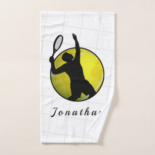 Joueur de tennis Silhouette Servant Ajouter Son No