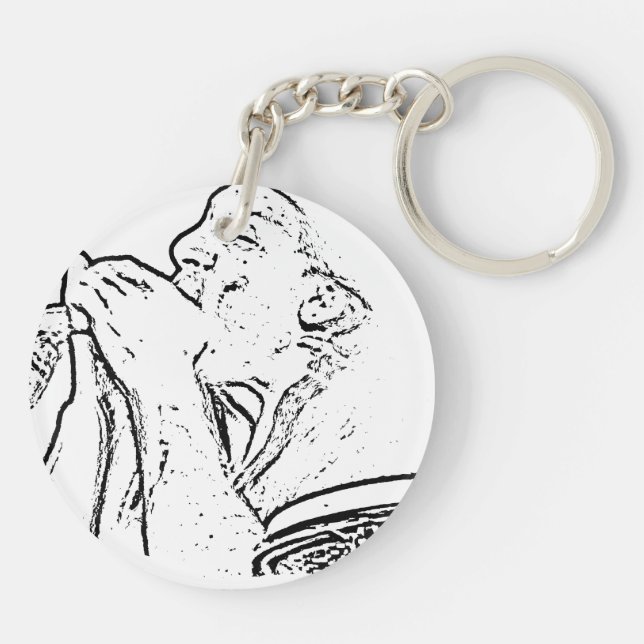 Joueur d'harmonica avec le contour de tambour (Dos)