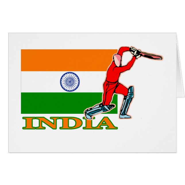 Joueur indien de cricket (Devant horizontal)
