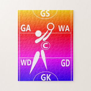 Joueur Positionne Netball Jigsaw Puzzle