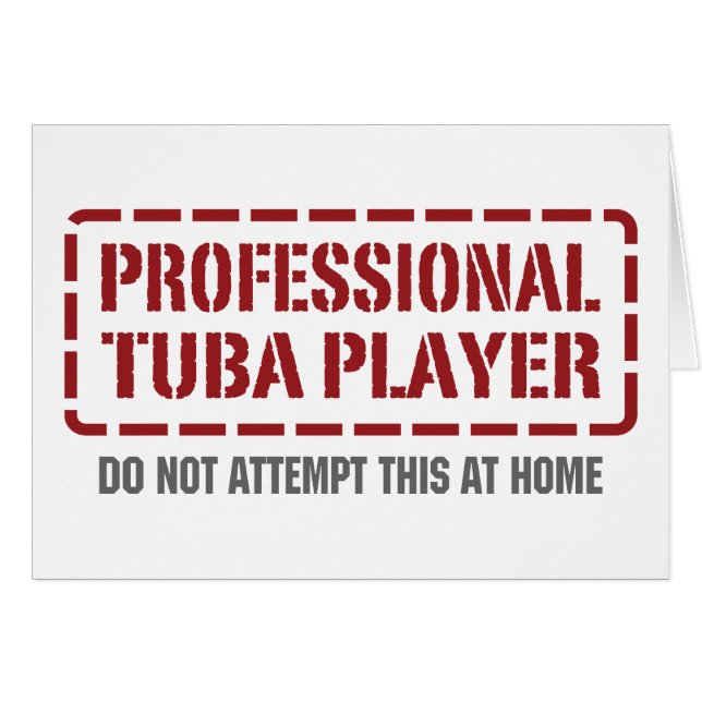 Joueur professionnel de tuba (Devant horizontal)