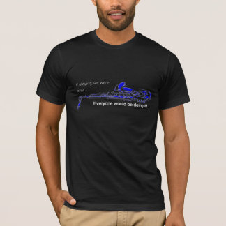 Joueur saxophone Tee T-shirt Blackk