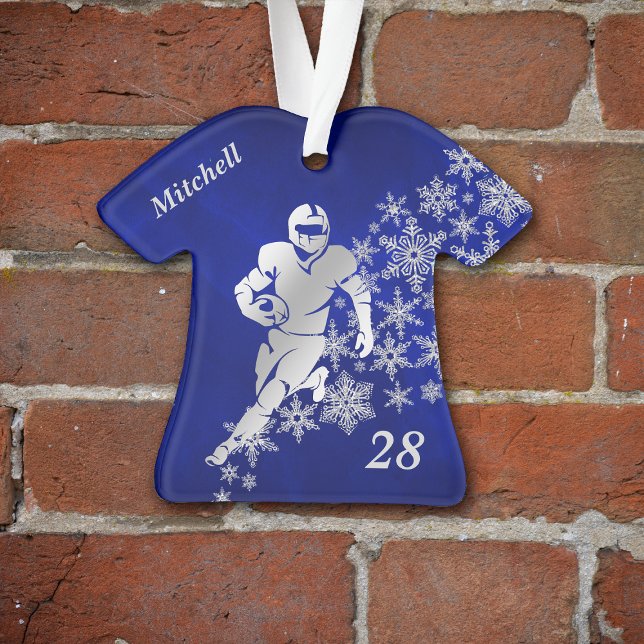 Joueur Silver Snowflake Blue Football (Créateur téléchargé)