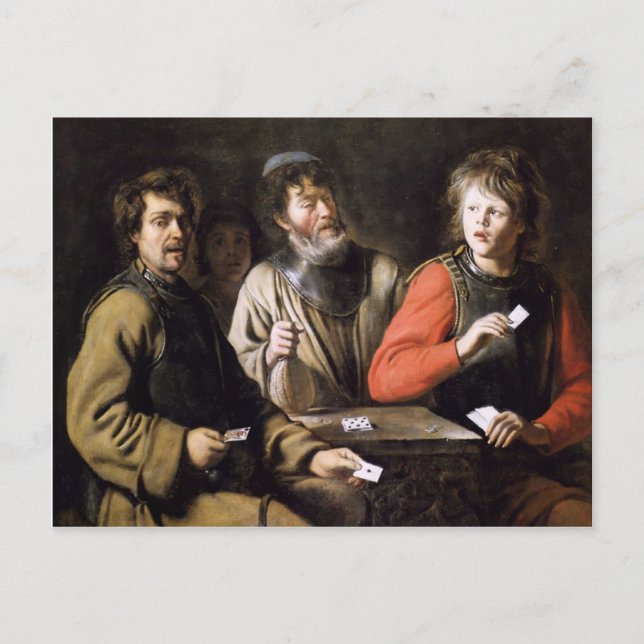 Joueurs de cartes par Jan Steen (Devant)