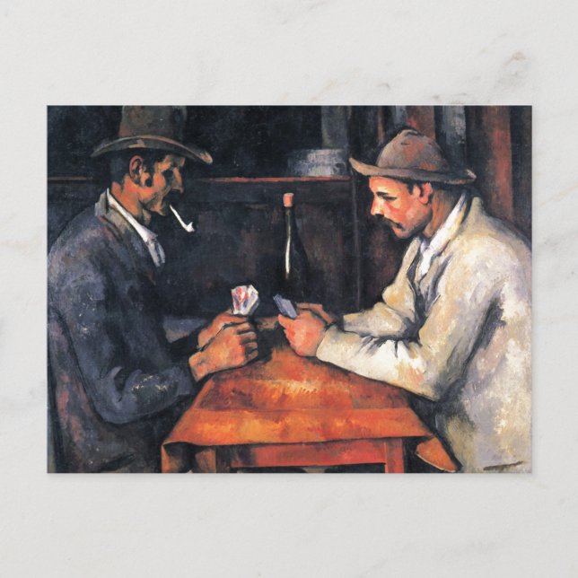 Joueurs de cartes Paul Cezanne Peinture Art (Devant)