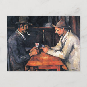 Joueurs de cartes Paul Cezanne Peinture Carte post