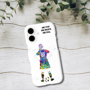 Joueuse de football féminine