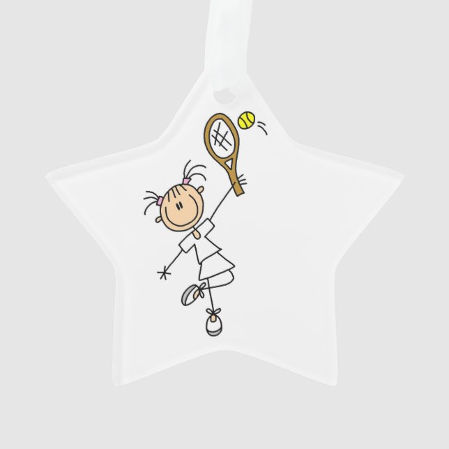 Joueuse de tennis Figure féminine (dos)