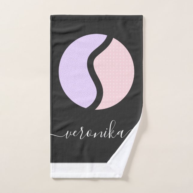 Joueuse de tennis Nom de la fille Ball rose mignon (Serviette à main)