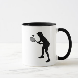 Joueuse de tennis Silhouette Mug