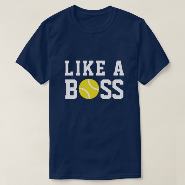 Jouez comme un T-shirt de tennis de patron pour (Design devant)
